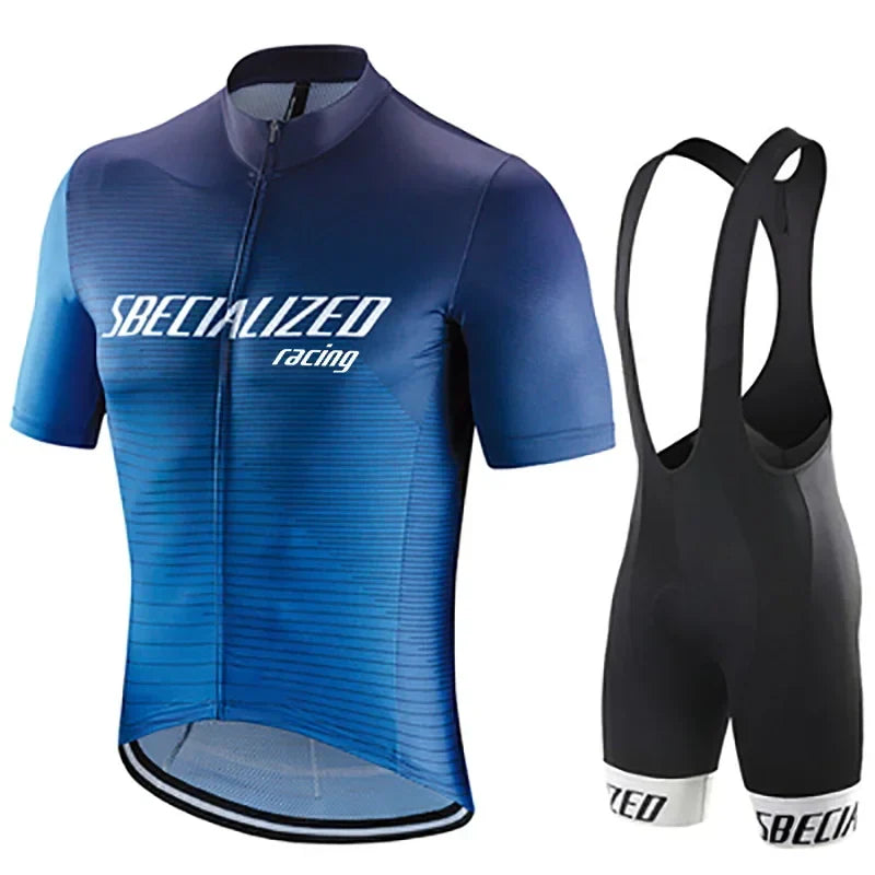 Velonex Heren Fietskleding Set Zomer - Ademende Wielertrui met Bib Shorts - Sneldrogende Wieleroutfit voor Racefiets en Mountainbike