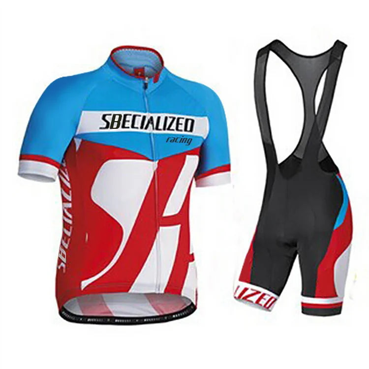 Velonex Heren Fietskleding Set Zomer - Ademende Wielertrui met Bib Shorts - Sneldrogende Wieleroutfit voor Racefiets en Mountainbike