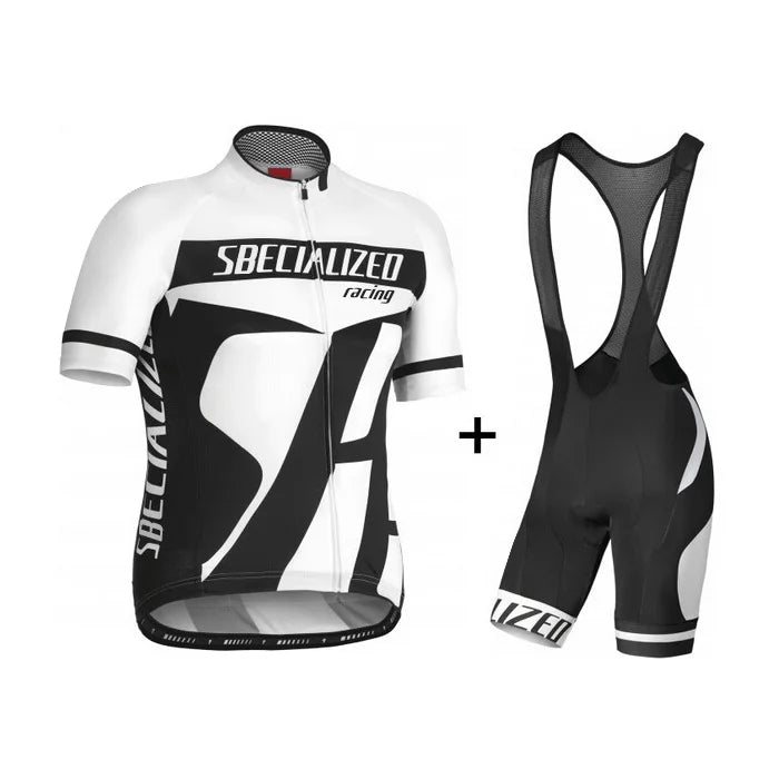 Velonex Heren Fietskleding Set Zomer - Ademende Wielertrui met Bib Shorts - Sneldrogende Wieleroutfit voor Racefiets en Mountainbike