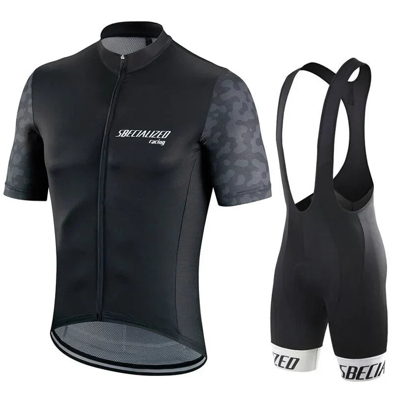 Velonex Heren Fietskleding Set Zomer - Ademende Wielertrui met Bib Shorts - Sneldrogende Wieleroutfit voor Racefiets en Mountainbike