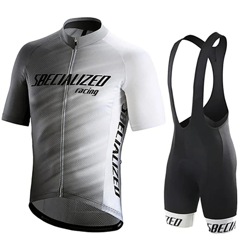 Velonex Heren Fietskleding Set Zomer - Ademende Wielertrui met Bib Shorts - Sneldrogende Wieleroutfit voor Racefiets en Mountainbike