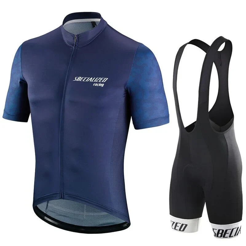 Velonex Heren Fietskleding Set Zomer - Ademende Wielertrui met Bib Shorts - Sneldrogende Wieleroutfit voor Racefiets en Mountainbike