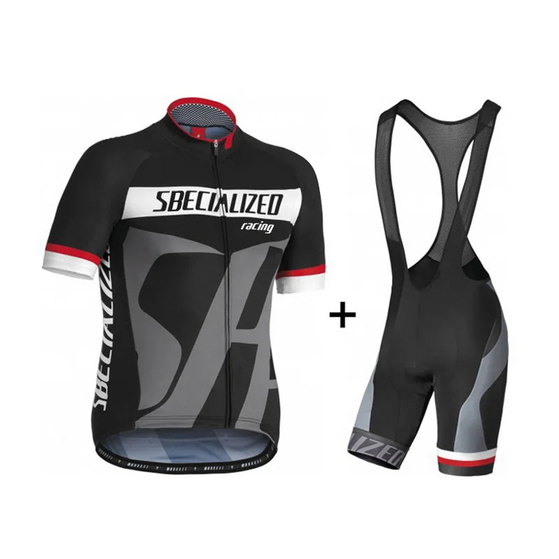 Velonex Heren Fietskleding Set Zomer - Ademende Wielertrui met Bib Shorts - Sneldrogende Wieleroutfit voor Racefiets en Mountainbike