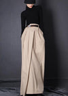 Frans Beige asymmetrisch ontwerp Patchwork rok