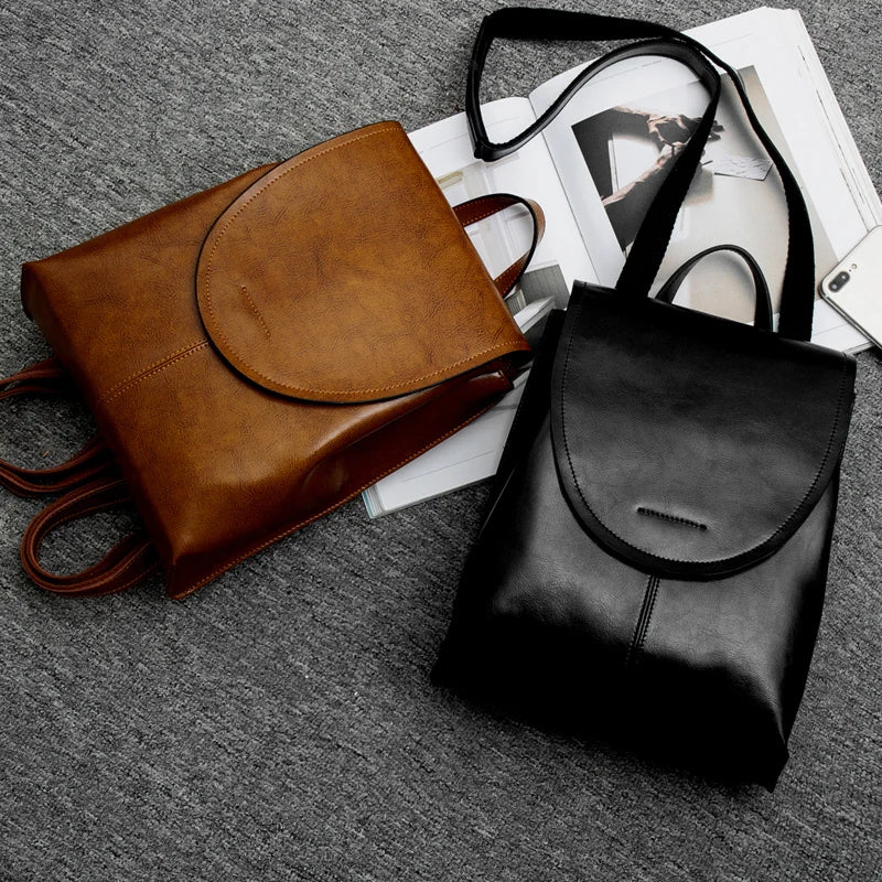 Veala | Trendy Leren Rugzak Voor Vrouwen - Luxe, Veelzijdig & Tijdloos