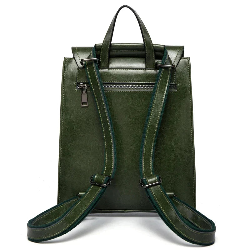 Veala | Trendy Leren Rugzak Voor Vrouwen - Luxe, Veelzijdig & Tijdloos