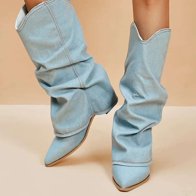 Miley | Denim Laarzen