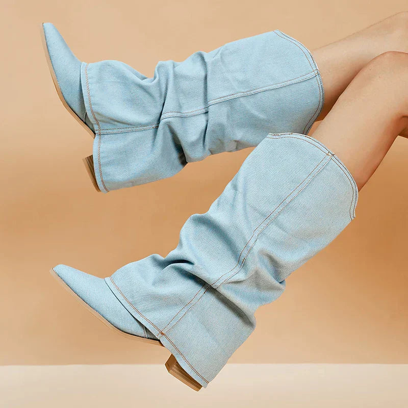 Miley | Denim Laarzen