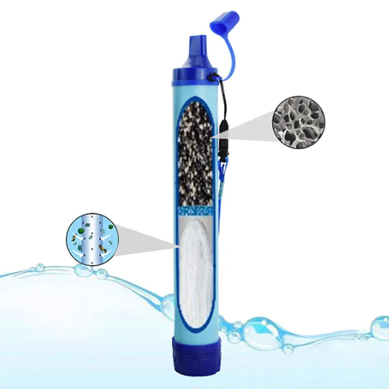 Waterfilter voor Noodsituaties – Draagbaar Survival Waterzuiveringssysteem met 4-Fase Filter | Outdoor & Prepping