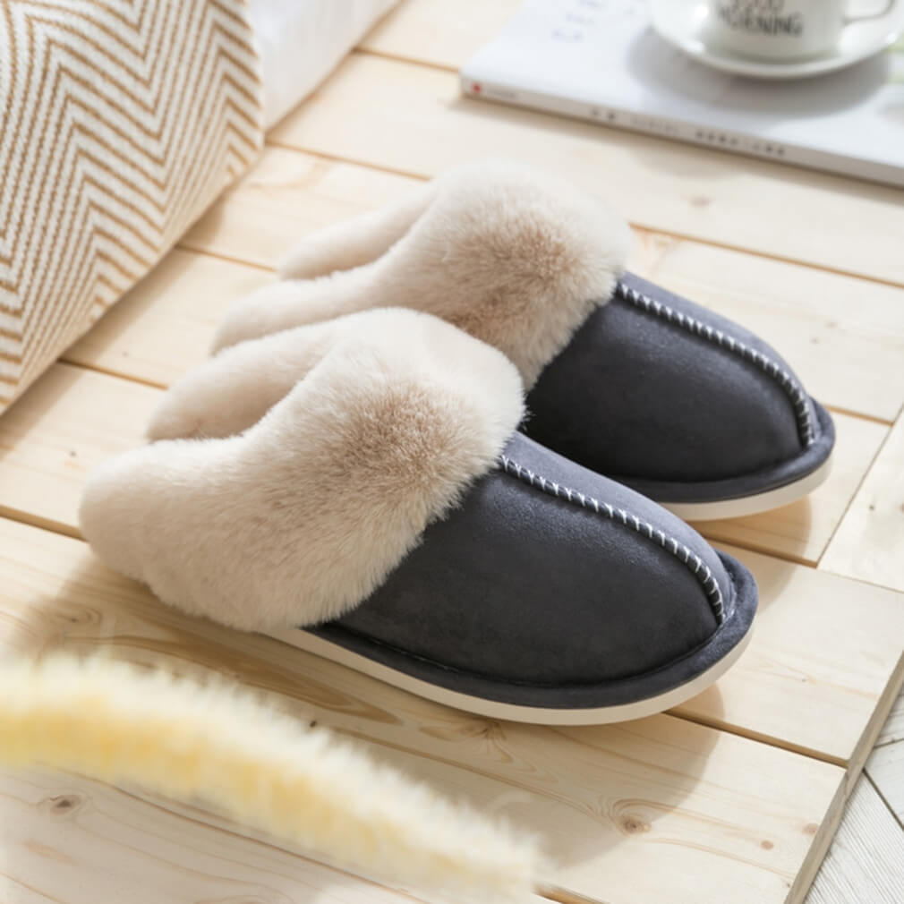 Fluffy Pantoffels | Regular fit - Comfortabel en warm - Met faux fur voering