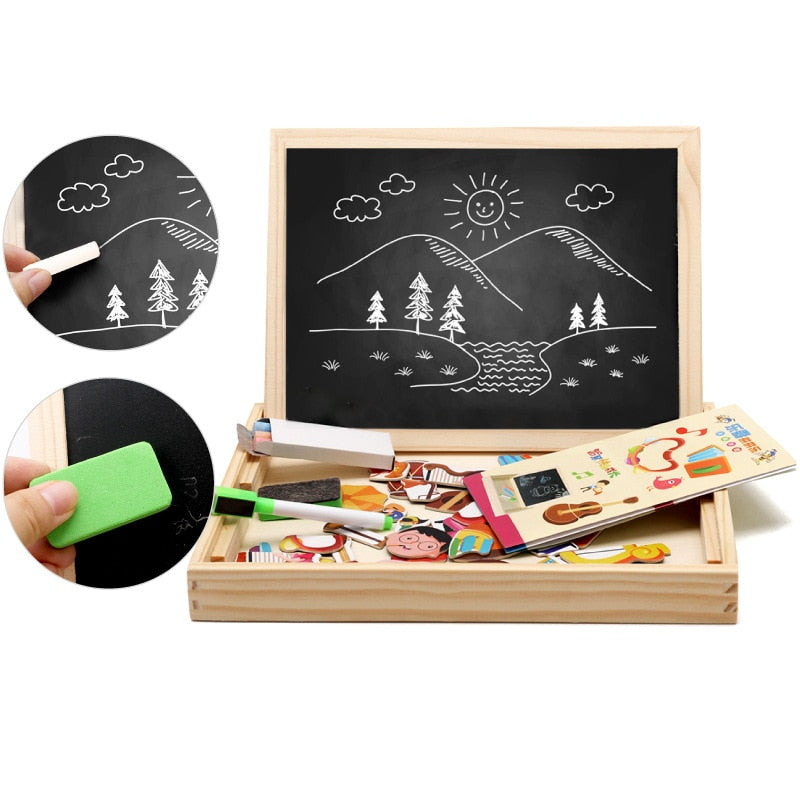 Woods | Houten magnetische krijtbord