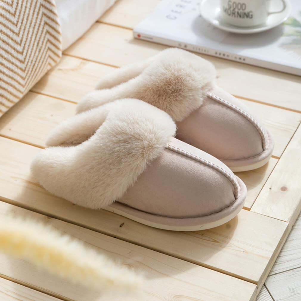 Fluffy Pantoffels | Regular fit - Comfortabel en warm - Met faux fur voering