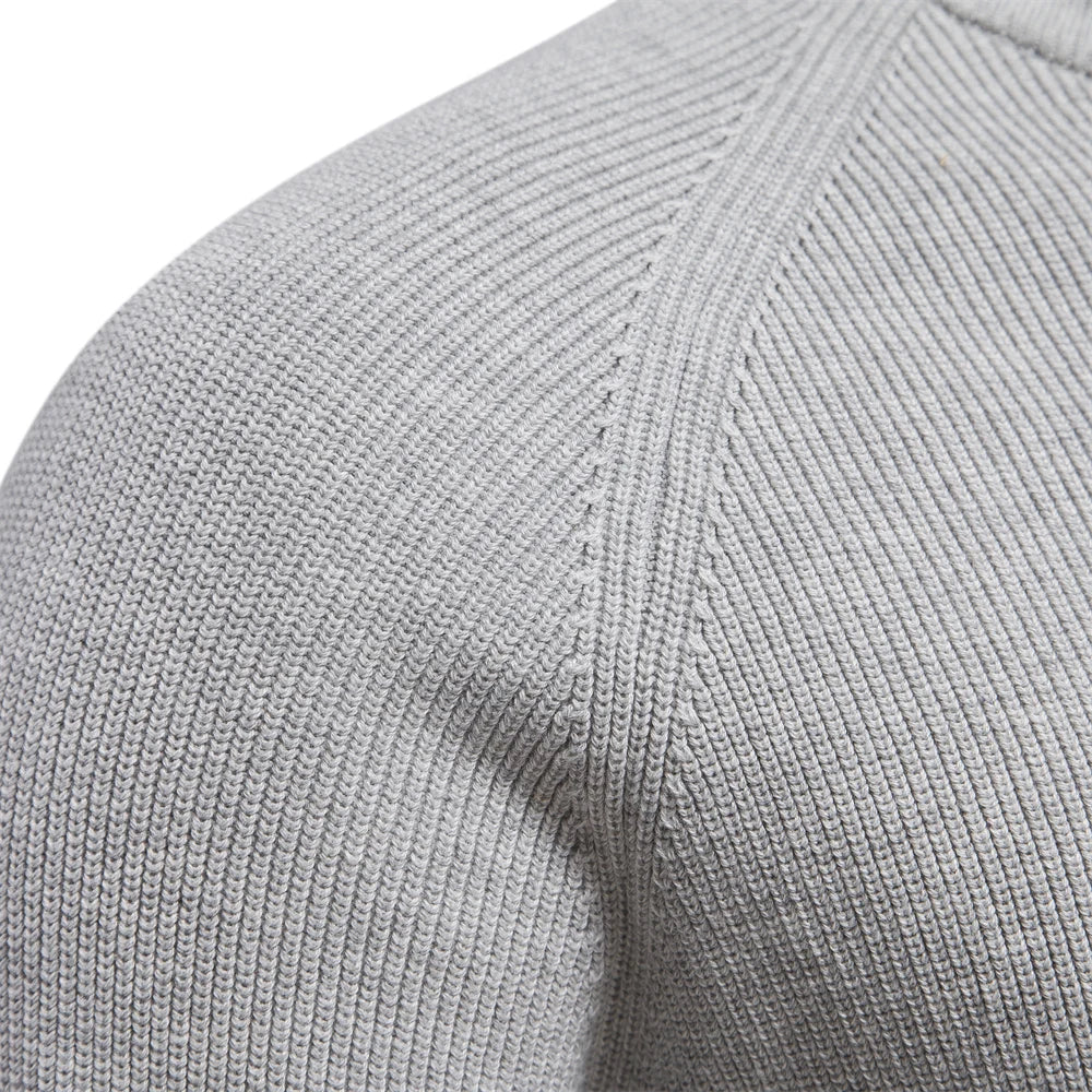 Halden Heren Cardigan met Hoge Col en Rits - Zacht Katoenen Vest met Moderne Snit voor Herfst en Winter - Casual Herenvest in 5 Kleuren