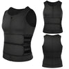 Heren Sauna Vest met Ritssluiting en Dubbele Tailleband voor Training en Ondersteuning