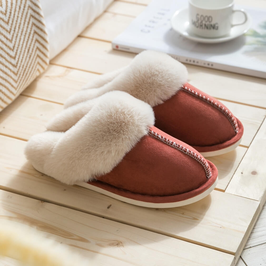 Fluffy Pantoffels | Regular fit - Comfortabel en warm - Met faux fur voering