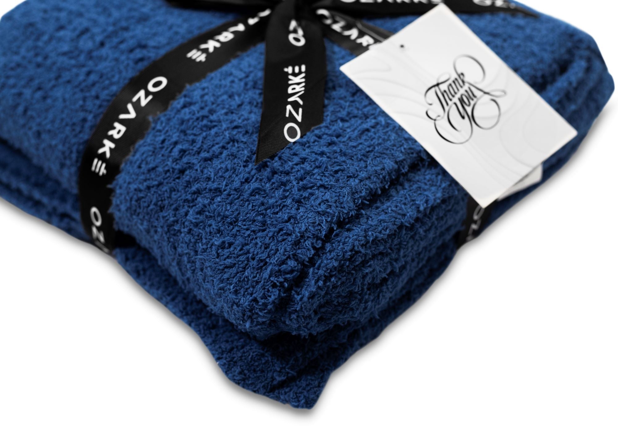 Luxurious Ribbed-Edge Throw Blanket -Comfortabel en Stijlvol Dekentje