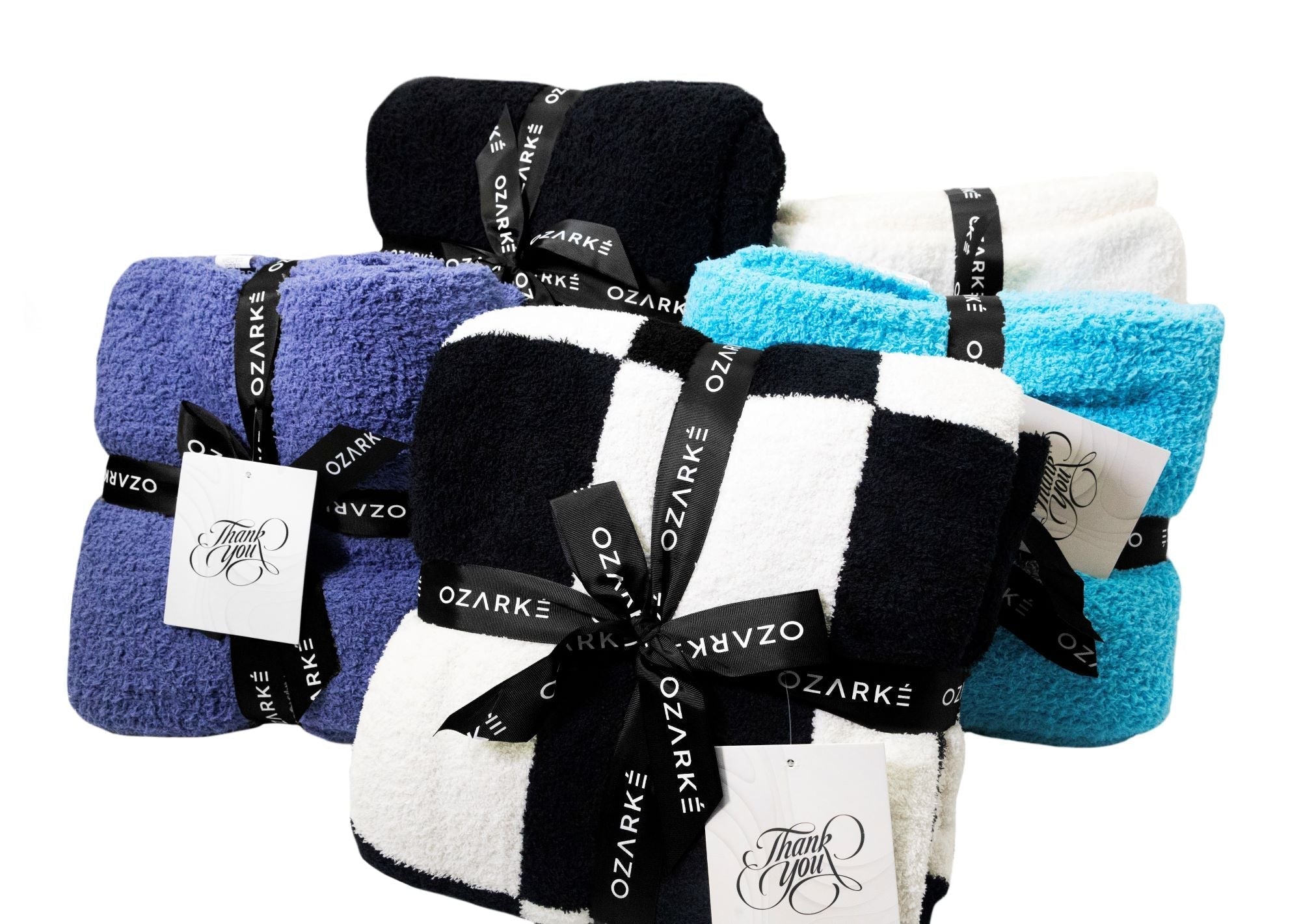Luxurious Ribbed-Edge Throw Blanket -Comfortabel en Stijlvol Dekentje