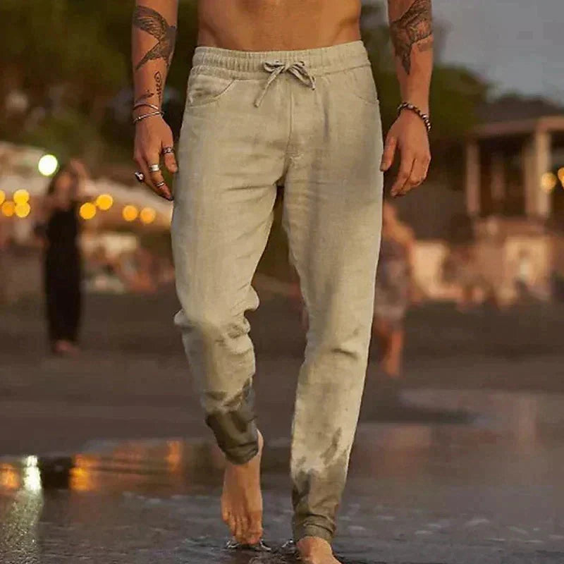 Linnen Zomerbroek Heren – Lichtgewicht & Ademend – Casual Pasvorm voor Warme Dagen