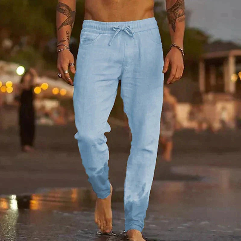 Linnen Zomerbroek Heren – Lichtgewicht & Ademend – Casual Pasvorm voor Warme Dagen
