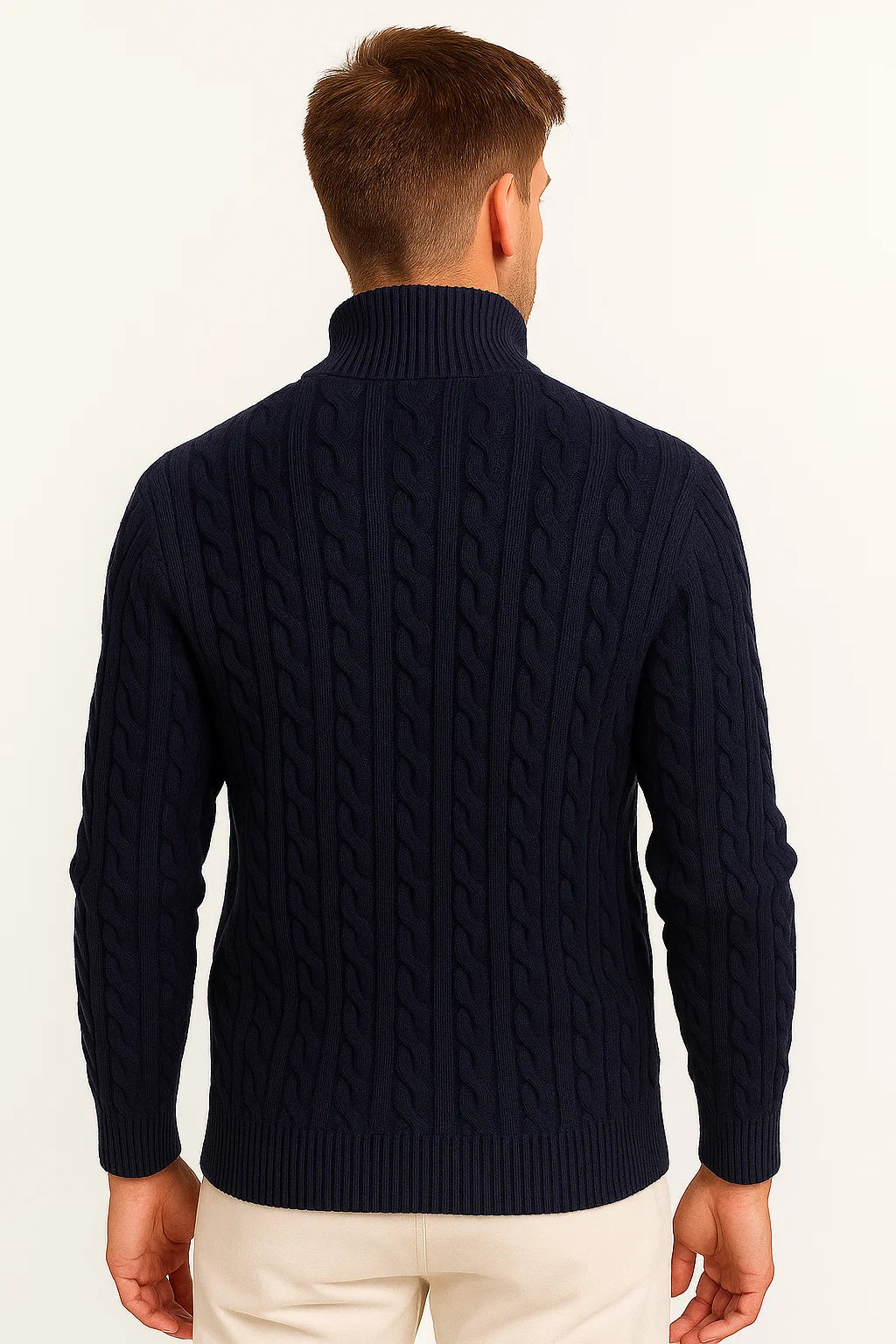 Steef | Elegante kwartritssluiting Trui