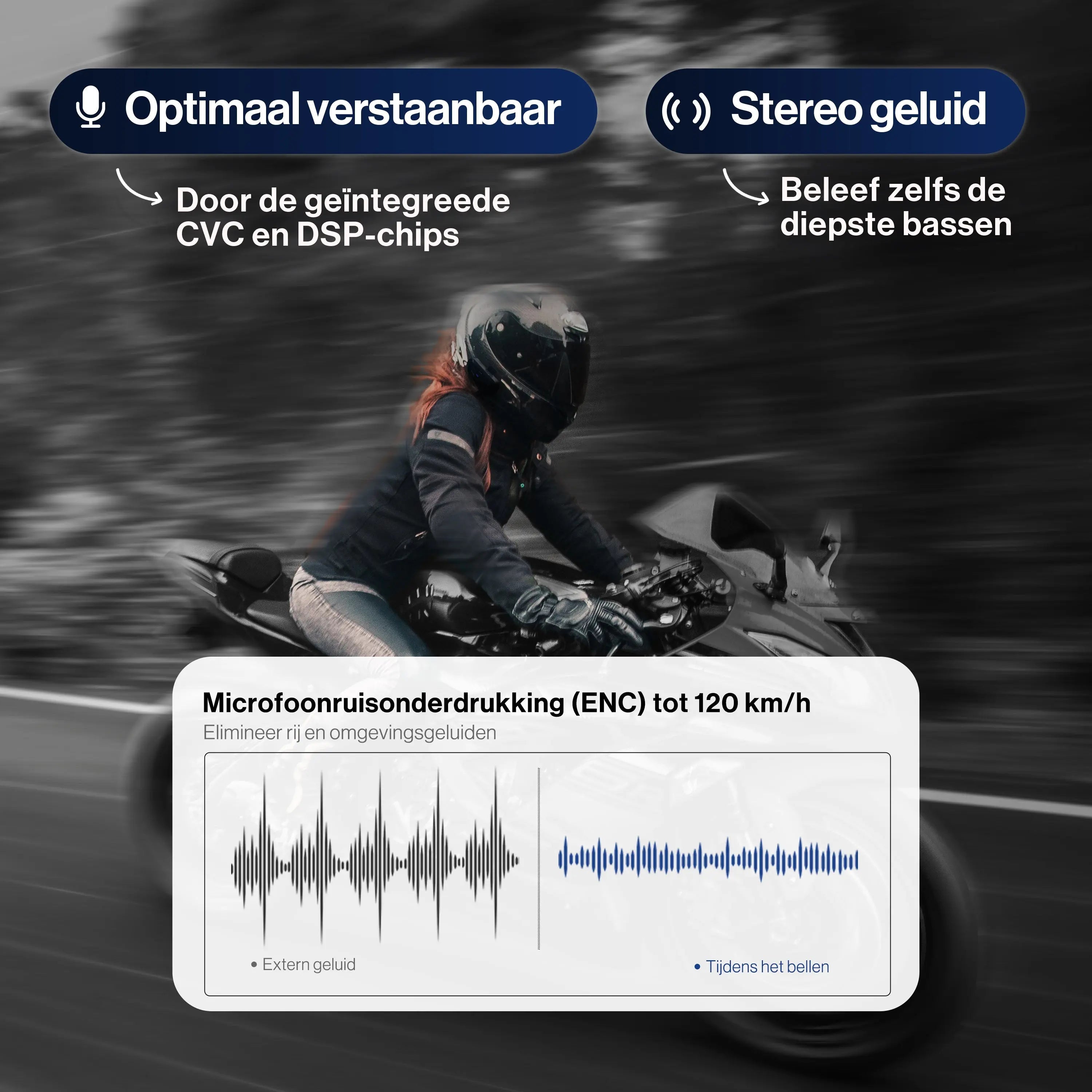 HEARPRO L1 Pro Motorhelm Headset