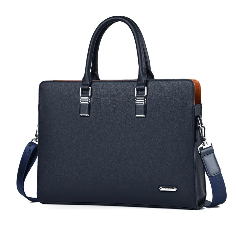 Le Sac Marceau | Leren Laptoptas Heren met Verstelbare Schouderriem – Ruim en Stijlvol voor 14-15 Inch Laptops