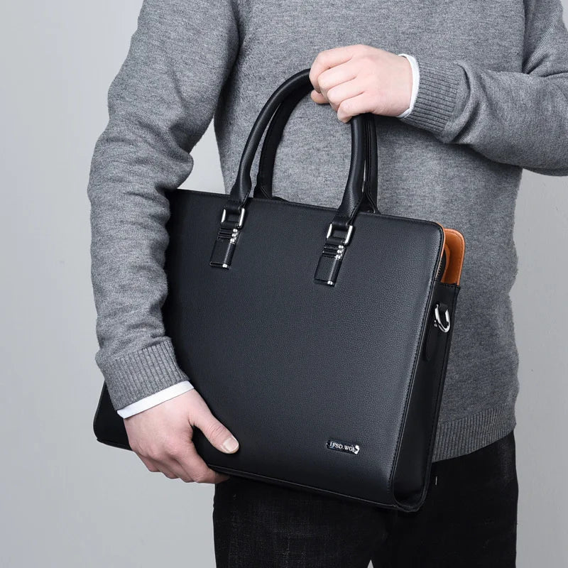 Le Sac Marceau | Leren Laptoptas Heren met Verstelbare Schouderriem – Ruim en Stijlvol voor 14-15 Inch Laptops