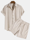 Luchtige zomer set met overhemd en korte broek
