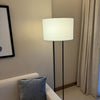 Solaro Zwarte Vloerlamp – Moderne Staande Lamp met Dimfunctie en Warm LED Licht