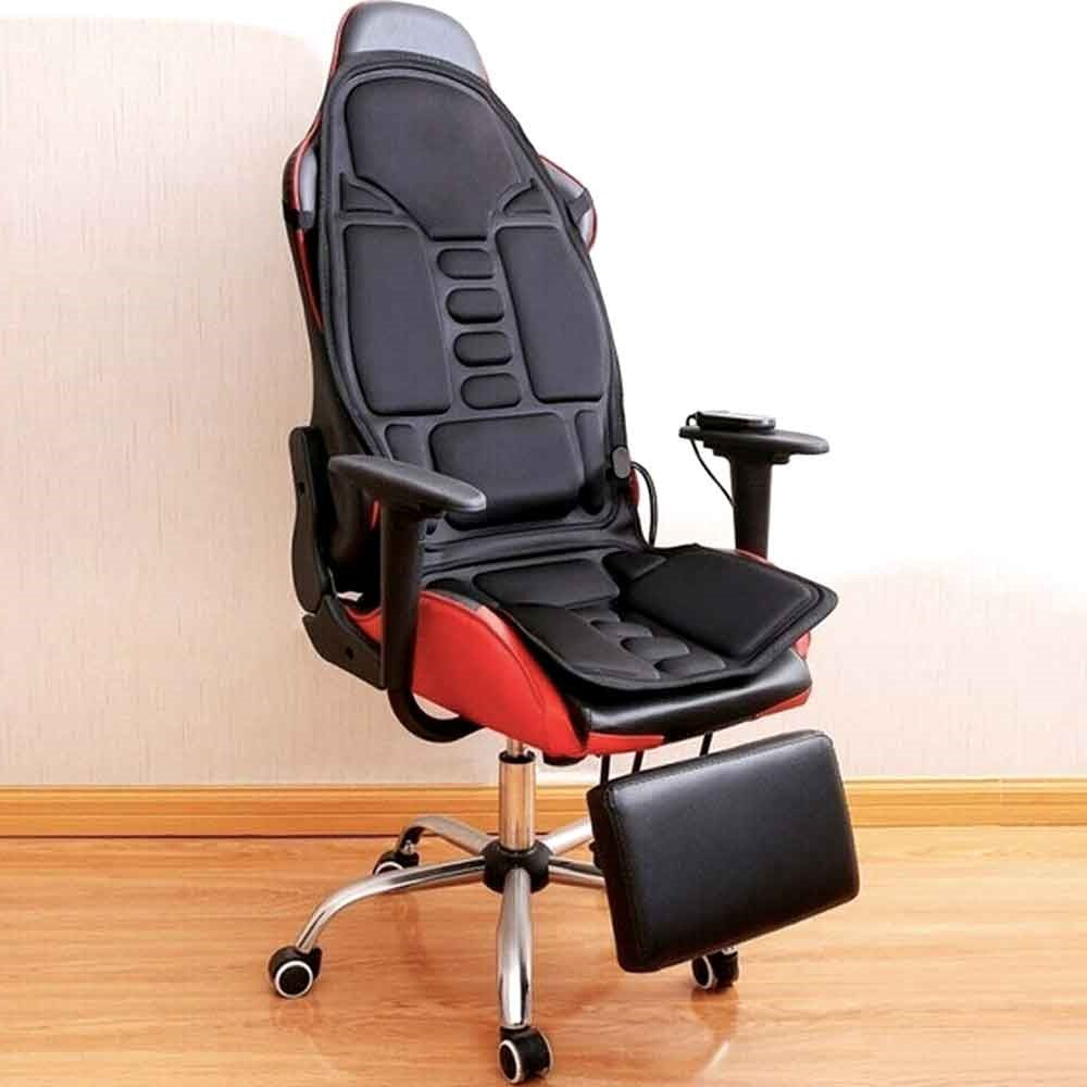 Massagestoelkussen met Verwarming en 8 Instelbare Massagezones voor Auto en Thuis
