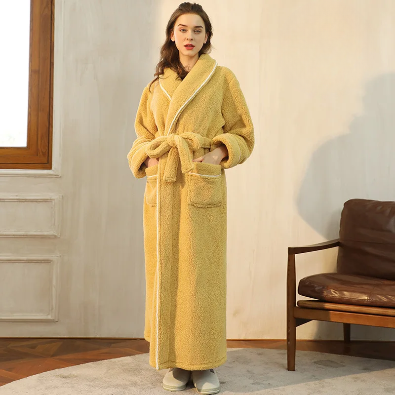 Calmora Badjas met Ceintuur voor Dames en Heren - Zachte Ochtendjas met Sjaalkraag en Lange Mouwen - Warme Kamerjas in 9 Kleuren, Maat S tot 2XL