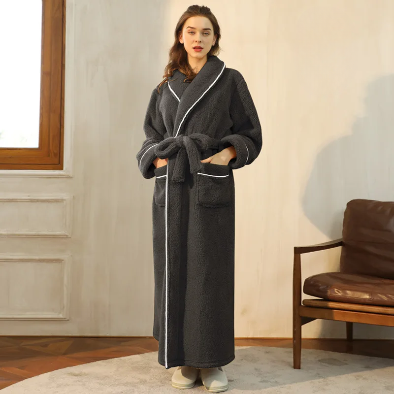 Calmora Badjas met Ceintuur voor Dames en Heren - Zachte Ochtendjas met Sjaalkraag en Lange Mouwen - Warme Kamerjas in 9 Kleuren, Maat S tot 2XL