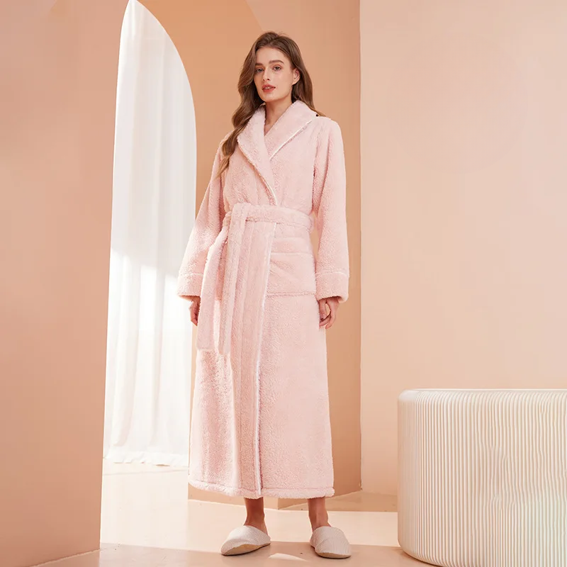 Calmora Badjas met Ceintuur voor Dames en Heren - Zachte Ochtendjas met Sjaalkraag en Lange Mouwen - Warme Kamerjas in 9 Kleuren, Maat S tot 2XL
