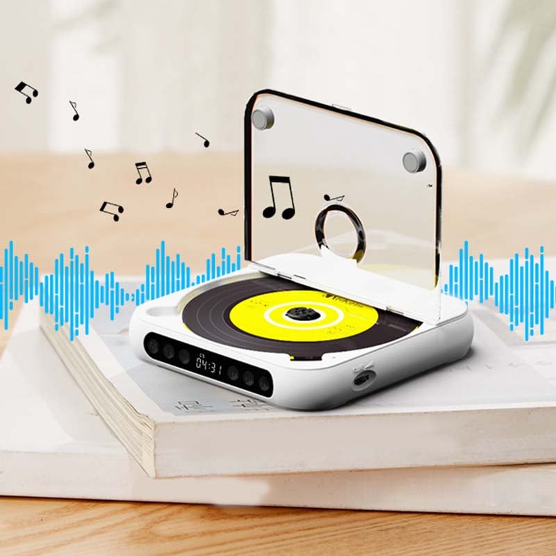 Navando Draagbare CD-Speler met Bluetooth - Compact en Licht, voor CD, CD-R, CD-RW en MP3 - Oplaadbaar via USB-C, met 3,5 mm Aansluiting