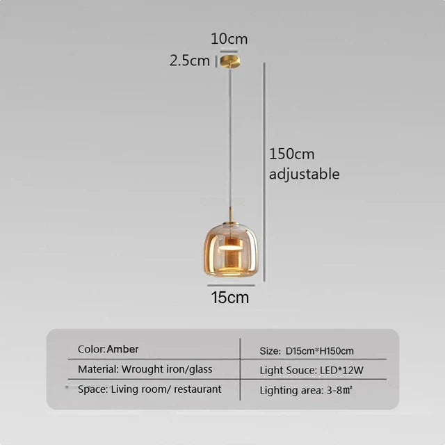 BAUHAUS | Transparent Light - Minimalistische Glazen Hanglamp