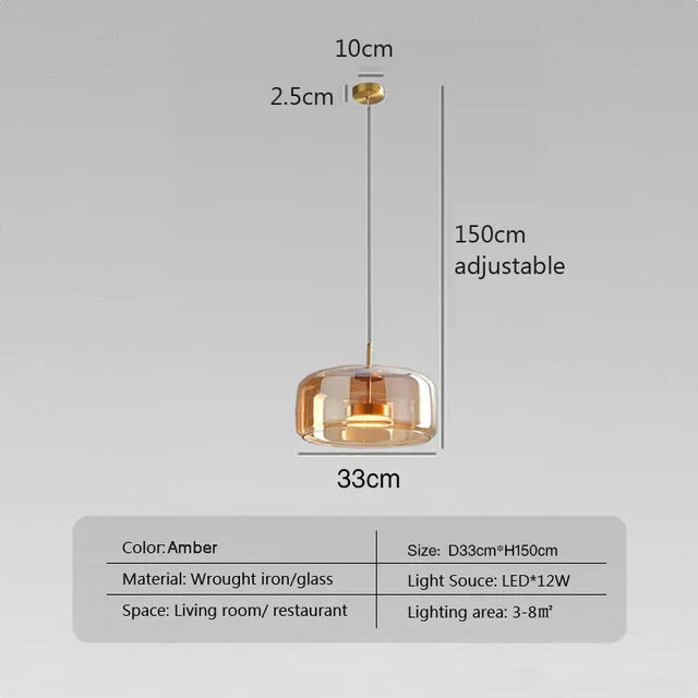 BAUHAUS | Transparent Light - Minimalistische Glazen Hanglamp