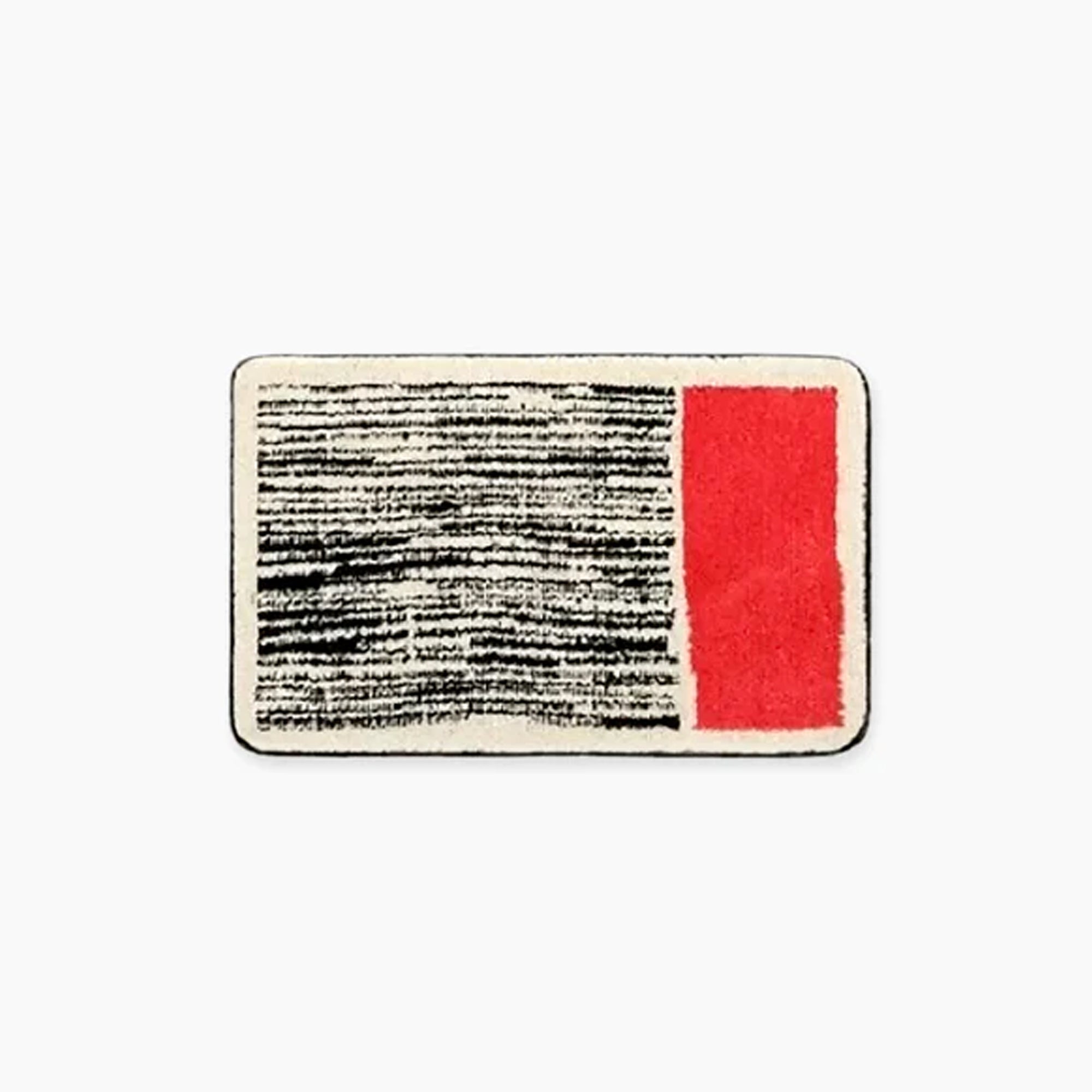 Abstracte antislip badmat met Scandinavisch design