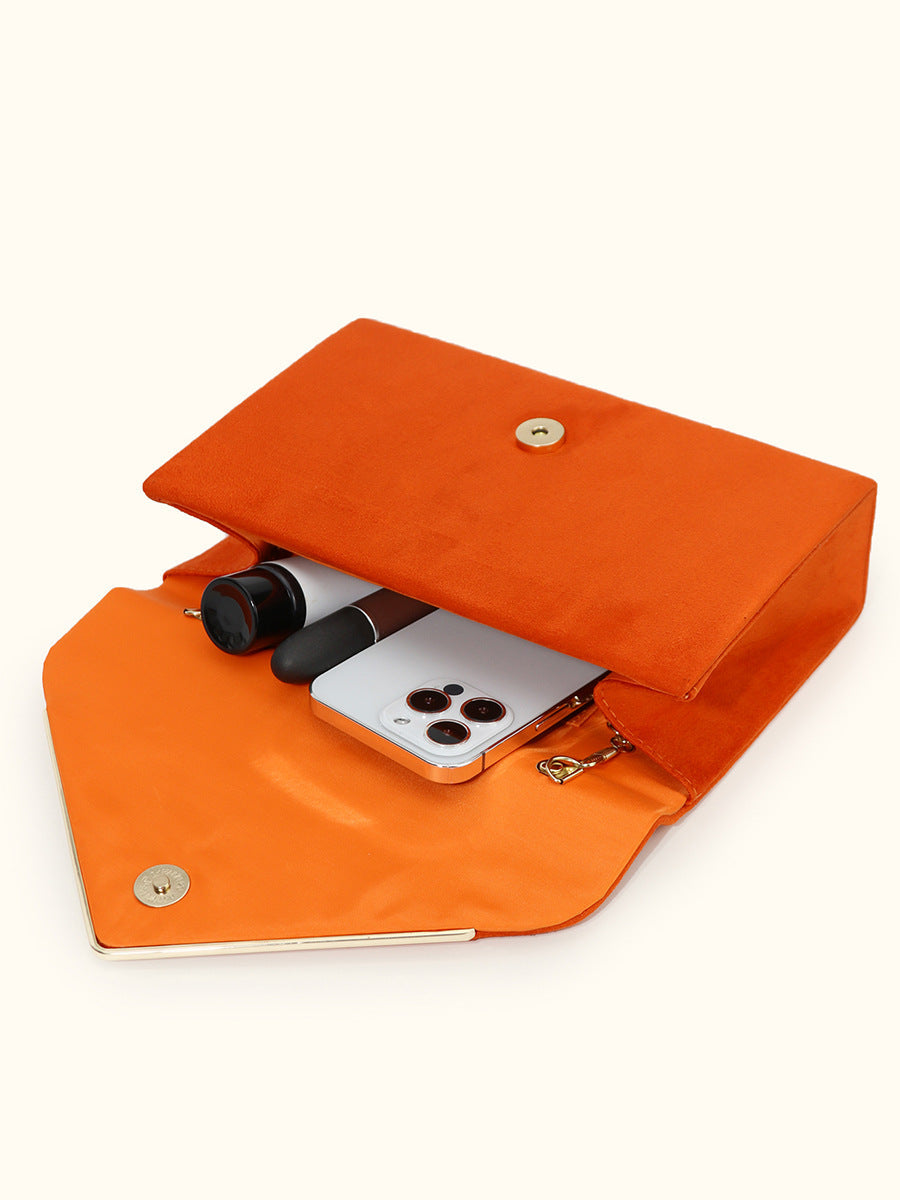 Segreto Suède-stijl Fluwelen Envelop Handtas