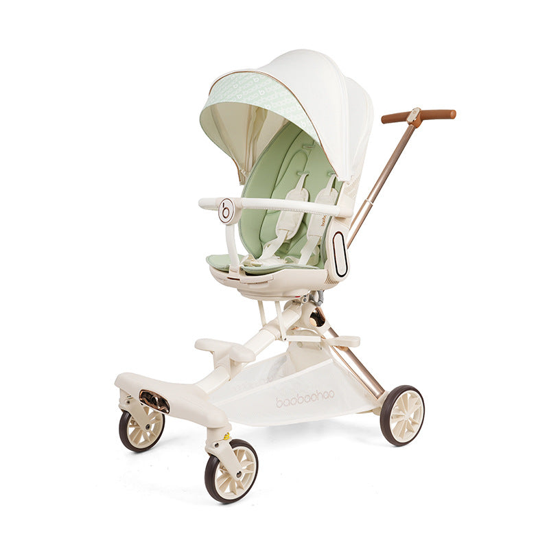 BooBoohoo | Lichtgewicht Kinderwagen V16 voor Baby's van 0-6 Jaar - Opvouwbaar met Eén Klik