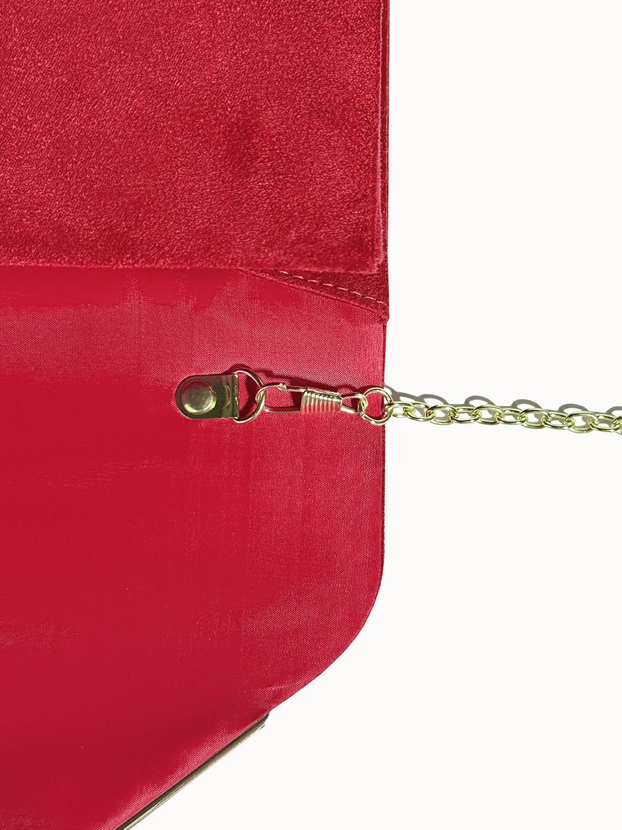 Segreto Suède-stijl Fluwelen Envelop Handtas