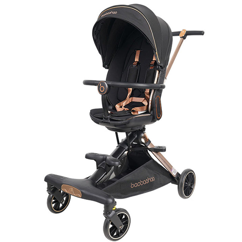 BooBoohoo | Lichtgewicht Kinderwagen V16 voor Baby's van 0-6 Jaar - Opvouwbaar met Eén Klik