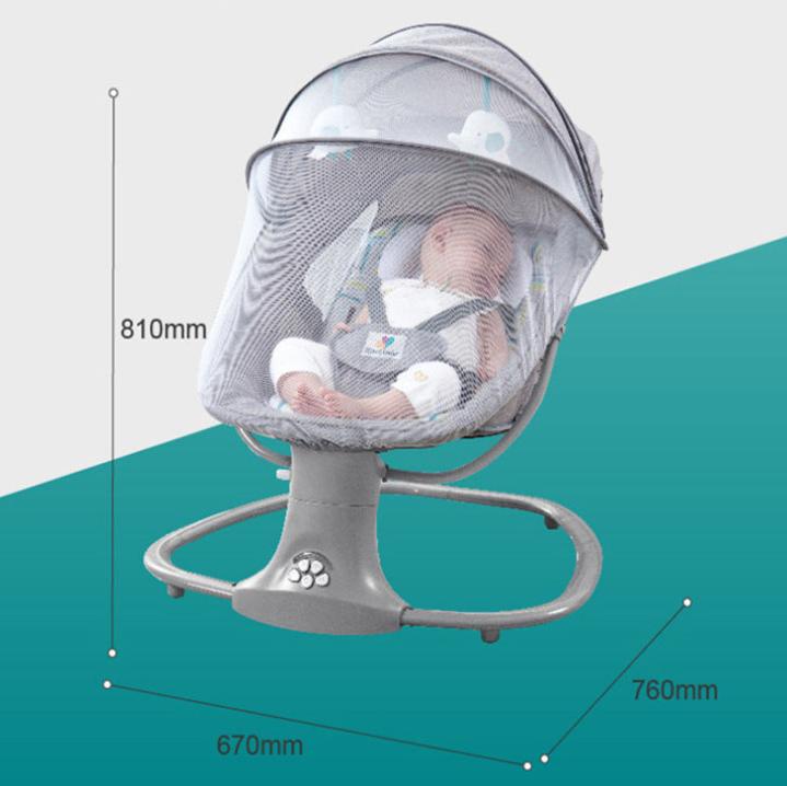 MINIMO | Multifunctionele Elektrische Babyschommelstoel voor Pasgeborenen