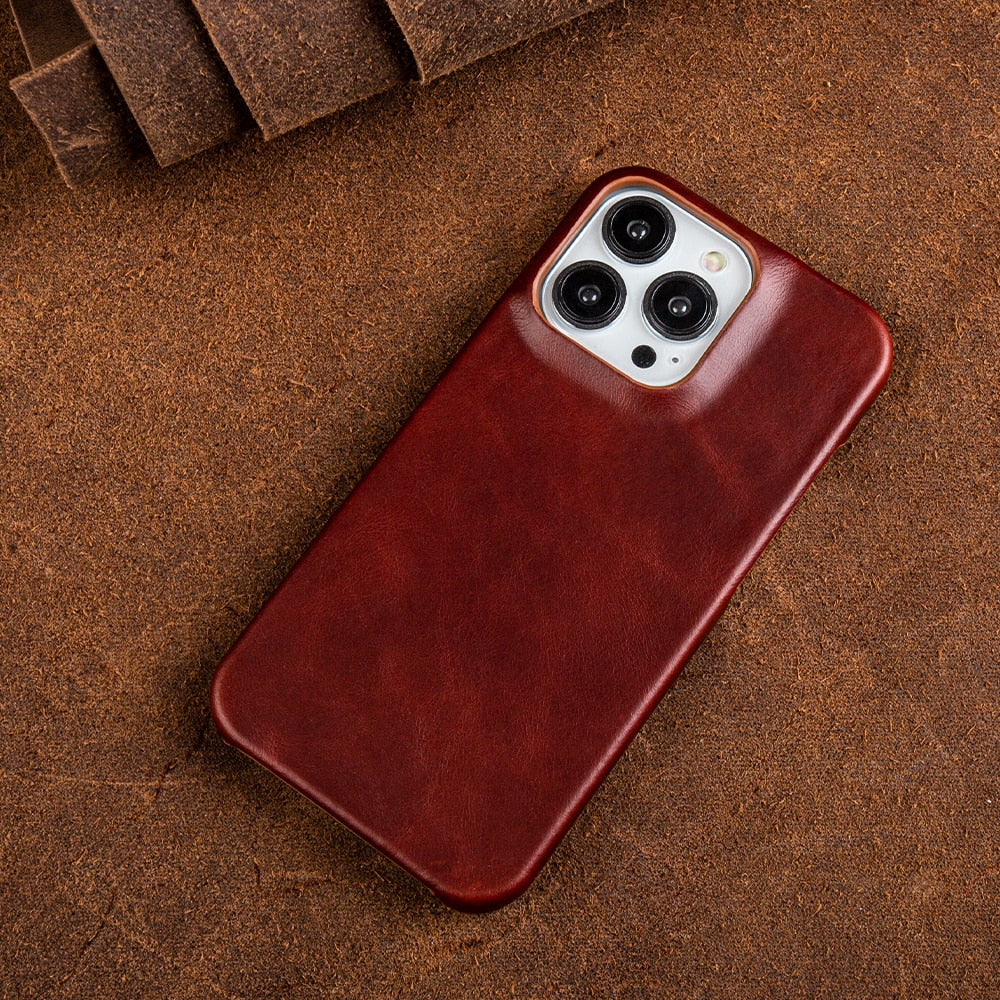 Germanpro | Ölwachs Echt Leer Apple iPhone Hoes
