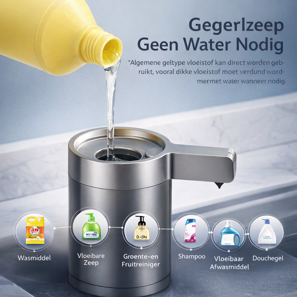 Automatische Zeepdispenser Sensor RVS | 100% Hygiënisch Zonder Aanraken