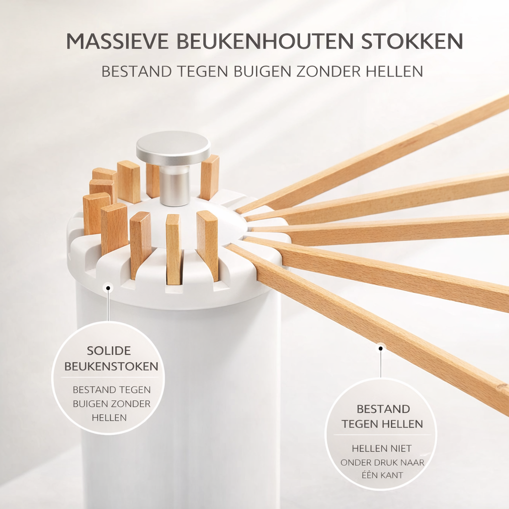 Opvouwbaar Droogrek Staand | Meer Was Drogen in Minder Ruimte