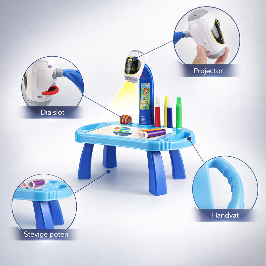 LED Tekentafel Kinderen Projector | Laat Kinderen Direct Beter Tekenen