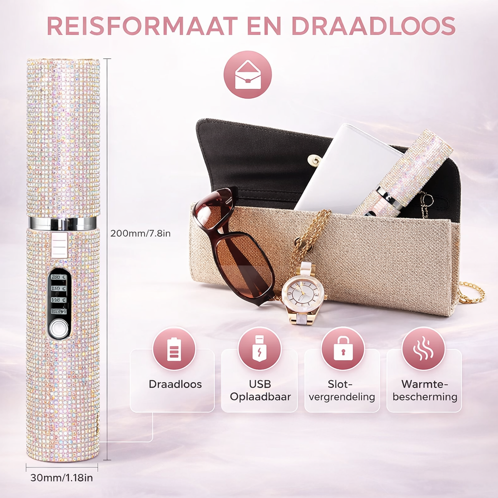 Elektrische Haarborstel Styler 2-in-1 | Salon Resultaat in Minuten Thuis