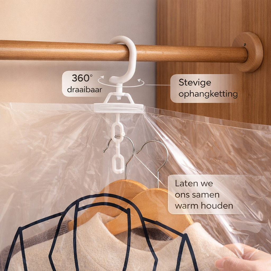 Vacuüm Opbergzak | 80% ruimtebesparing | kleding vacuüm zak