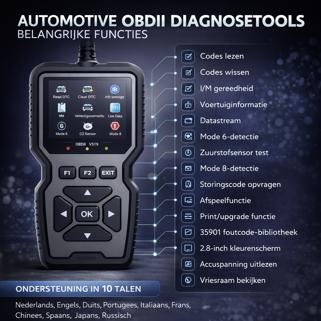 OBD2 Scanner Auto | Bespaar garagekosten | foutcode lezer auto