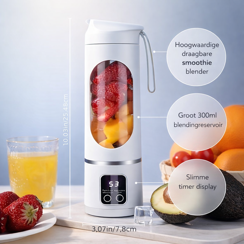 USB Blender Draagbaar | Overal smoothies | mini blender oplaadbaar